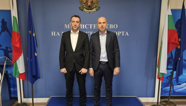 Министър Пешев се срещна с новоизбрания председател на БФЛА Георги Павлов