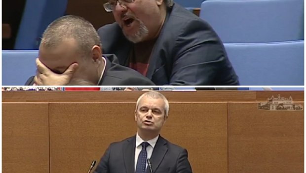 ПЪЛНА ИЗЛАГАЦИЯ! Костадинов и Пейков пак събраха погледите в пленарна зала - Рая Назарян прекъсна заседанието заради крясъци и обиди (ВИДЕО)