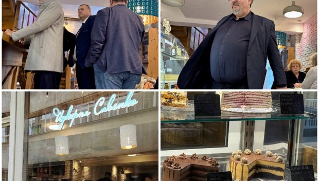 ПАПАРАШКИ СНИМКИ: Депутати от ППДБ заслаждат в сладкарничка след мъжките битки в НС