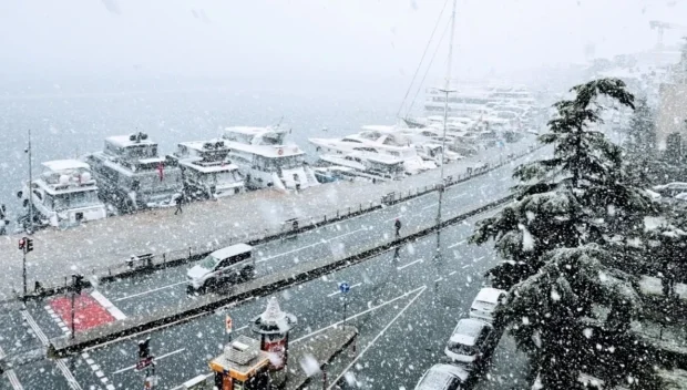 ЛЕДЕНА ЕПОХА: Урагани и виелици вилнеят в Истанбул