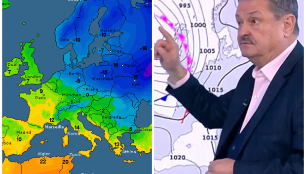 Проф. Рачев със седмична прогноза пред ПИК TV: Три циклона над Европа. Сняг по Черноморието и студ от север (ВИДЕО)