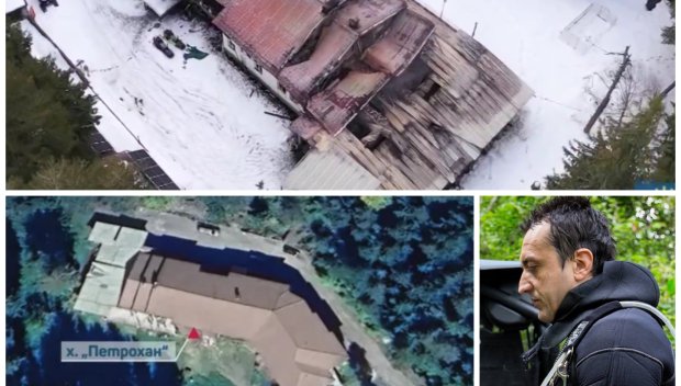 ИЗВЪНРЕДНО! Вижте как изглежда хижа Петрохан след тройното убийство и пожара (СНИМКИ/ВИДЕО)