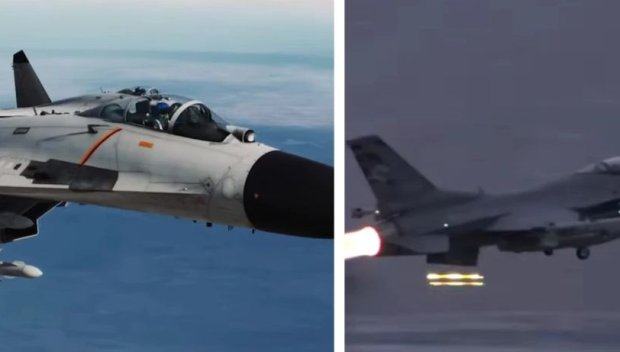 Китай вдигна J-16 срещу доближилите въздушното му пространство американски F-16
