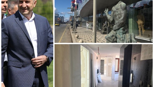 САМО В ПИК: Това ли е новият офис на Радев? Ударен ремонт кипи в столичен хотел - вижте кого екипът ни спипа на място (СНИМКИ)
