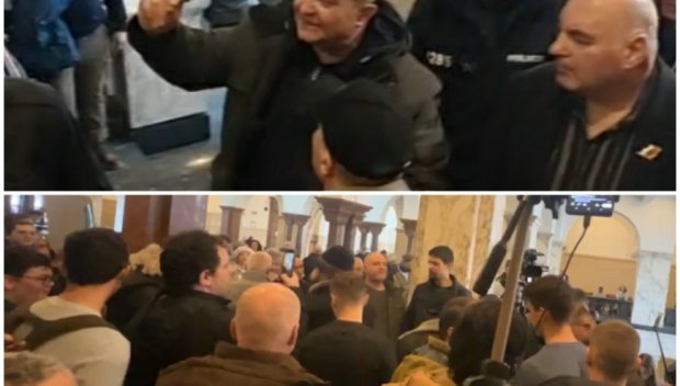 ИЗВЪНРЕДНО! Метеж в Съдебната палата. Шпицкомандите на ППДБ – Георги Георгиев от БОЕЦ и „Правосъдие за всеки“, атакуваха кабинета на главния прокурор, вандалстват и се бият със служители на реда