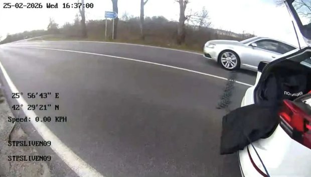 Гонка край Нова Загора – спряха с шипове рецидивист, карал без книжка и с чужди номера