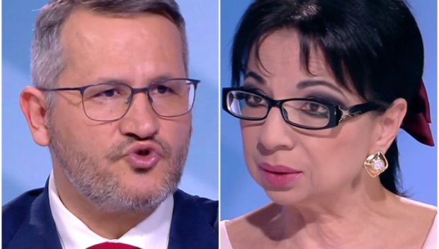 ИЗДЪНКИ В ЕФИРА! Христанов говори, Цветанка се кокори: Ето как служебният земеделец покри друсащата си асистентка