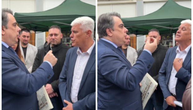 ЩЕ СИ ИЗБОДАТ ОЧИТЕ: Невероятен УЛИЧЕН СЕИР - Асен Василев се напуйчи на Митко Есемеса, аха да стане бой (ВИДЕО)