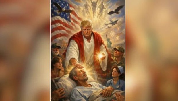 Доналд Тръмп изтри публикация, изобразяваща го като Исус