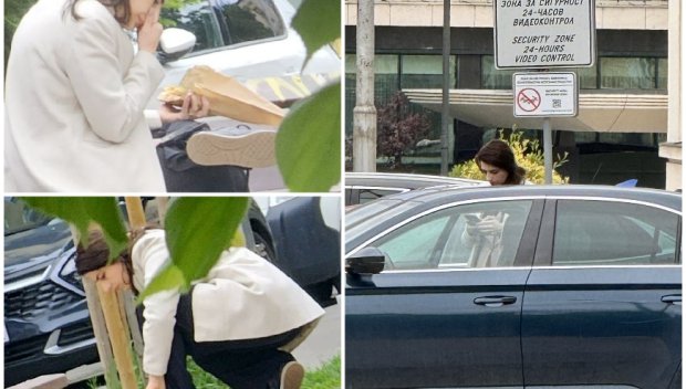 САМО В ПИК! Брутално нахалство: Лена продължава да ползва паркинга на парламента като свой, за да обикаля по закусвални и кафенета (СНИМКИ)