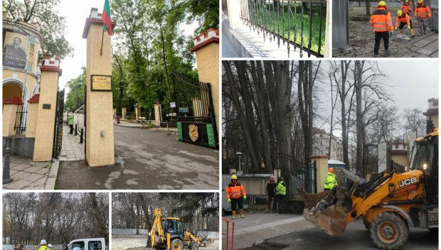 Рушат парка на Военната академия от времето на Фердинанд заради метрото! Съсипаха оградата от автентични дула на военни пушки