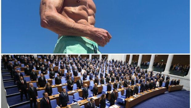 Можете ли да го познаете?! Депутат си пусна СНИМКА от плажа с плочки на корема и мускули на културист