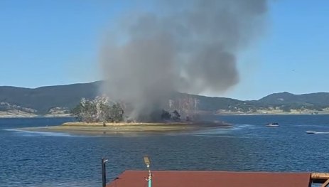 Потушиха пожара на острова в язовир Батак