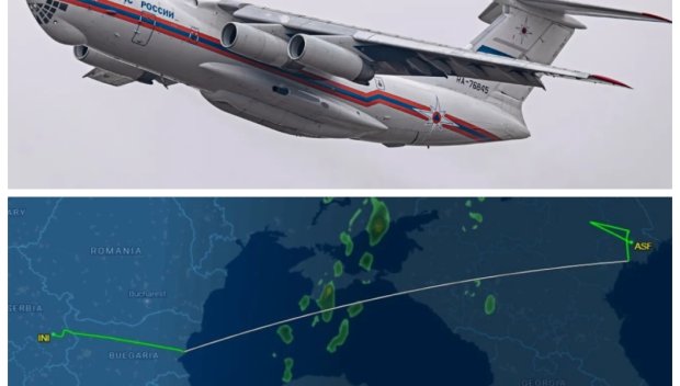 ОТ ПОСЛЕДНИТЕ МИНУТИ! Руски самолет на Министерството на извънредните ситуации навлезе в България (ОБНОВЕНА)