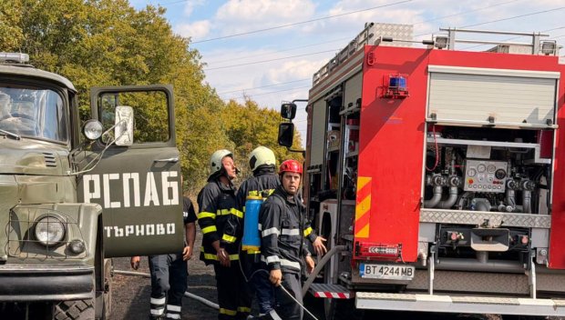 Пожар лумна на 180 декара гора и поляни край Велико Търново
