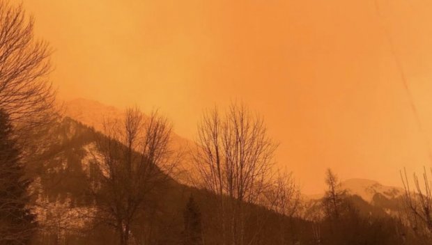 Африканска прах покри остров Крит