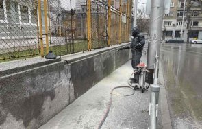 изчистиха графити оградата първа английска софия