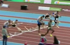 американец счупи световния рекорд спринта метра препятствия зала