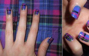 карираният маникюр превзема нета