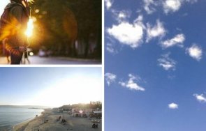 няколко градуса отгоре слънце придружено слаб западен вятър карта