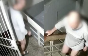 полугол мъж ножове тероризира съседите освидетелства