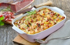 идеална вечеря печени зеленчуци прошуто