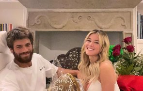 дилета леона показа годежния пръстен джан яман снимка