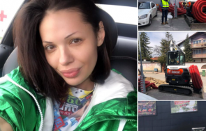 Калина Паскалева и багер