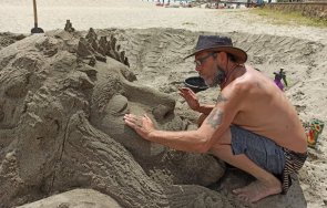 пясъчни скулптори изваяха христос плажа бургас