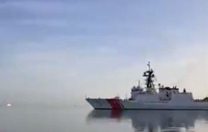 кораби сащ грузия проведоха съвместни учения черно море видео