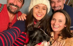 Нина Добрев и семейството в САЩ