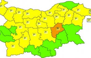 оранжев код силен вятър обявен област сливен жълт кодът области страната