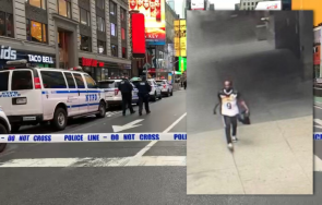 екшън йорк стрелба таймс скуеър две жени дете ранени видео