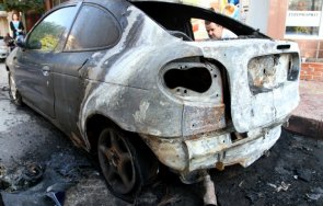 лек автомобил изгоря пожар попово