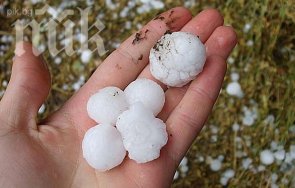 последните минути градушка помля района пазарджик