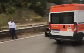 извънредно тежка катастрофа тракия четири линейки хвърчат мястото инцидента