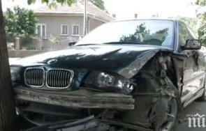 пиян тийнейджар бмв разби стена