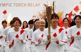 олимпийският огън пристигна токио