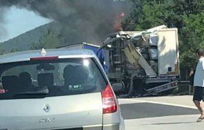 извънредно тир пламна катастрофа тракия