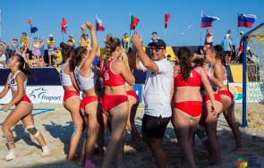 страхотни български девойки надвиха швеция записаха трета победа европейското плажен хандбал варна снимки