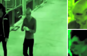 спипаха охранителна камера засне извънземни хуманоиди видео