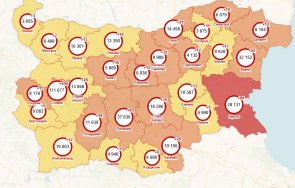 българия светна оранжево картата европейския съюз