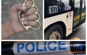 шокираща агресия ром бокс помля жена заради забележка маска рейс 111 изненадал слизане удари тила пострадалата шева главата