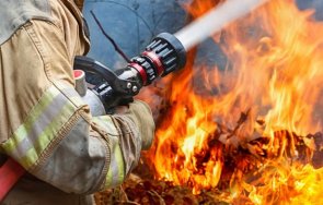 голям пожар гори центъра благоевград