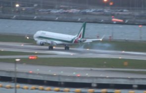 мощна буря наводни летището милано видео