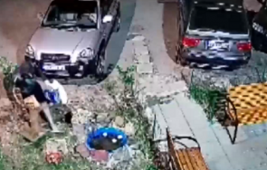 нагла кражба крадец задигна украса блок сухата река