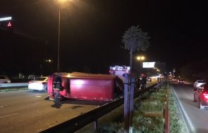 катастрофа бус кола околовръстното софия ранени