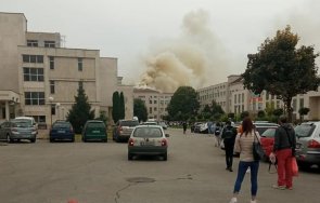 голям пожар медицинския университет плевен снимки