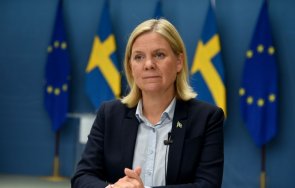 Председателят на Социалдемократическата работна партия на Швеция Магдалена Андерсон която