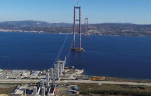 турция открива дългия висящ мост света дарданелите март